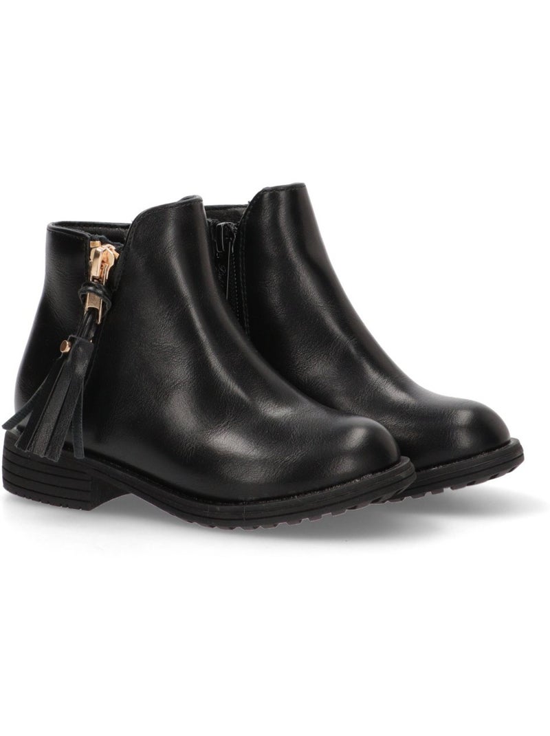 Botin diario niña suela plana - bubble bobble Negro - Kiabi