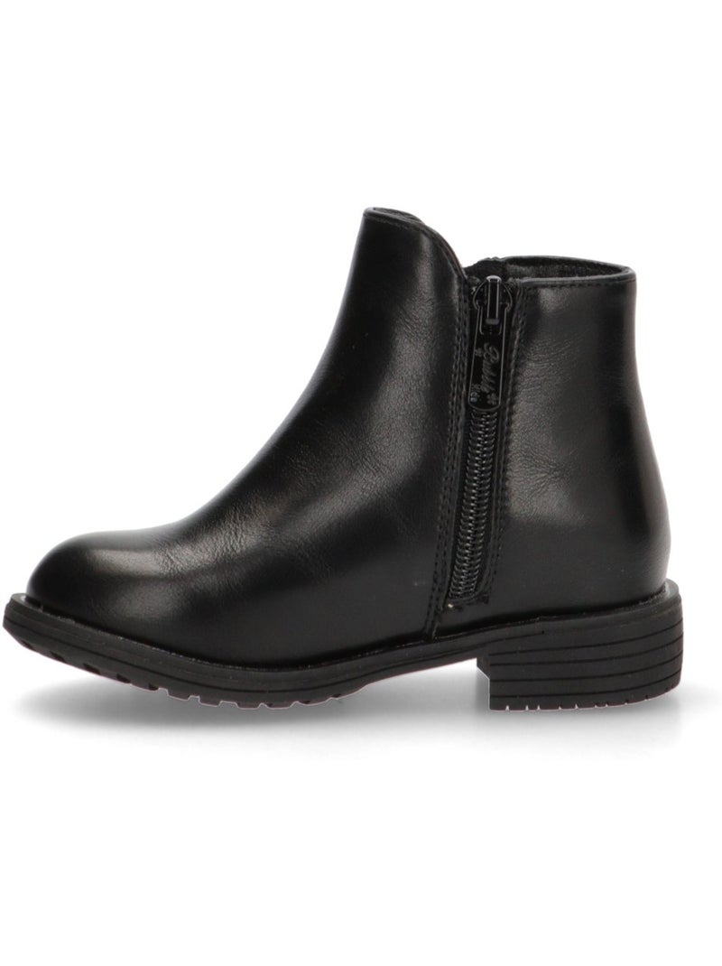 Botin diario niña suela plana - bubble bobble Negro - Kiabi