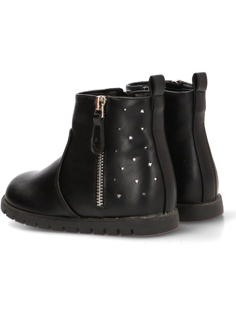 Botin diario niña suela plana - etika Negro - Kiabi