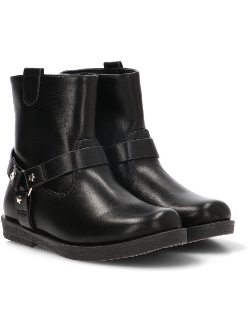 Botin diario niña suela plana - etika Negro - Kiabi