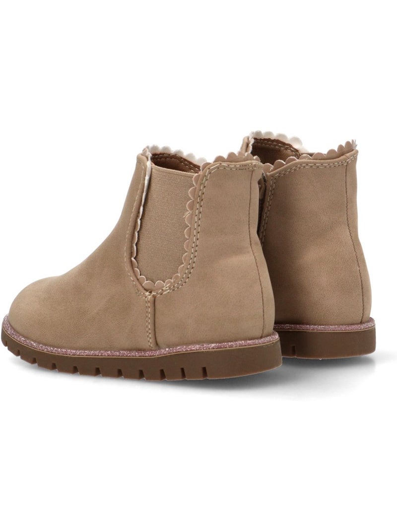 Botin diario niña suela plana - etika Taupe - Kiabi