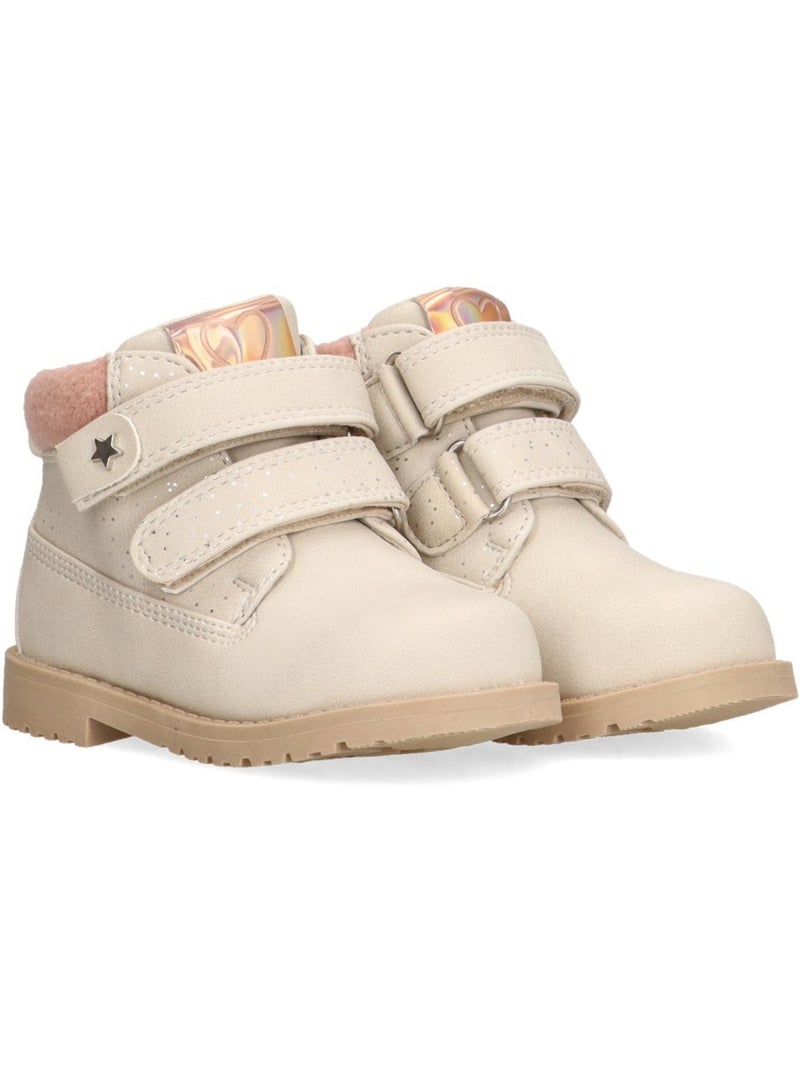 Botin Diario Niña Suela Plana - Luna Collection Beige - Kiabi