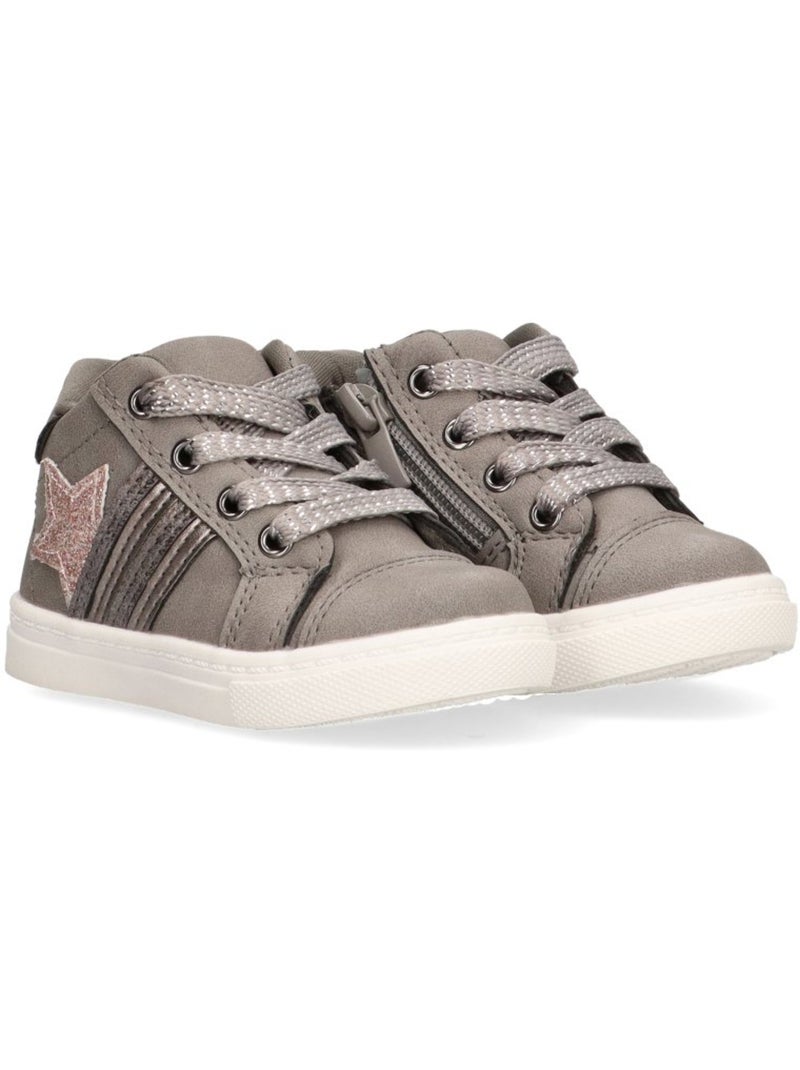 Botin Diario Niña Suela Plana - Luna Collection Gris - Kiabi