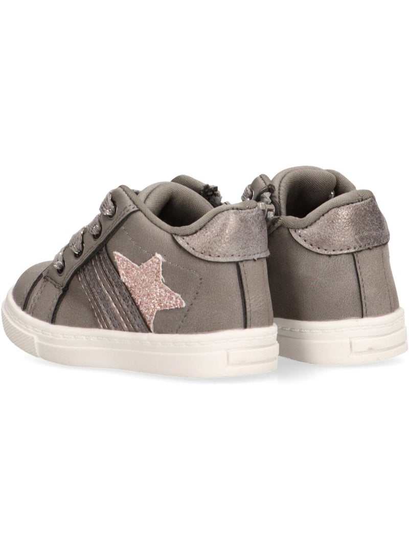 Botin Diario Niña Suela Plana - Luna Collection Gris - Kiabi