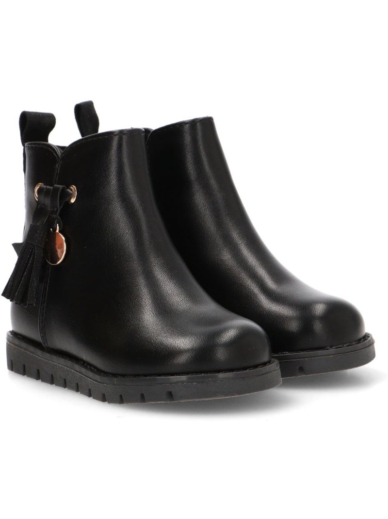 Botin diario niña suela plana - luna collection Negro - Kiabi