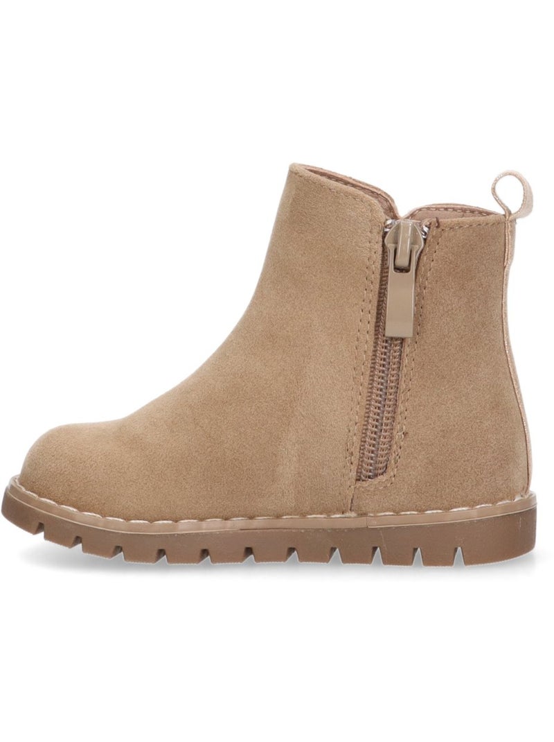 Botin Diario Niña Suela Plana - Luna Collection Taupe - Kiabi