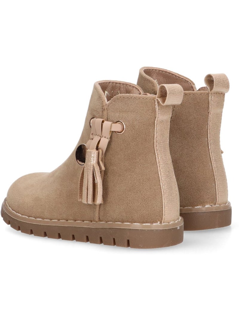 Botin Diario Niña Suela Plana - Luna Collection Taupe - Kiabi