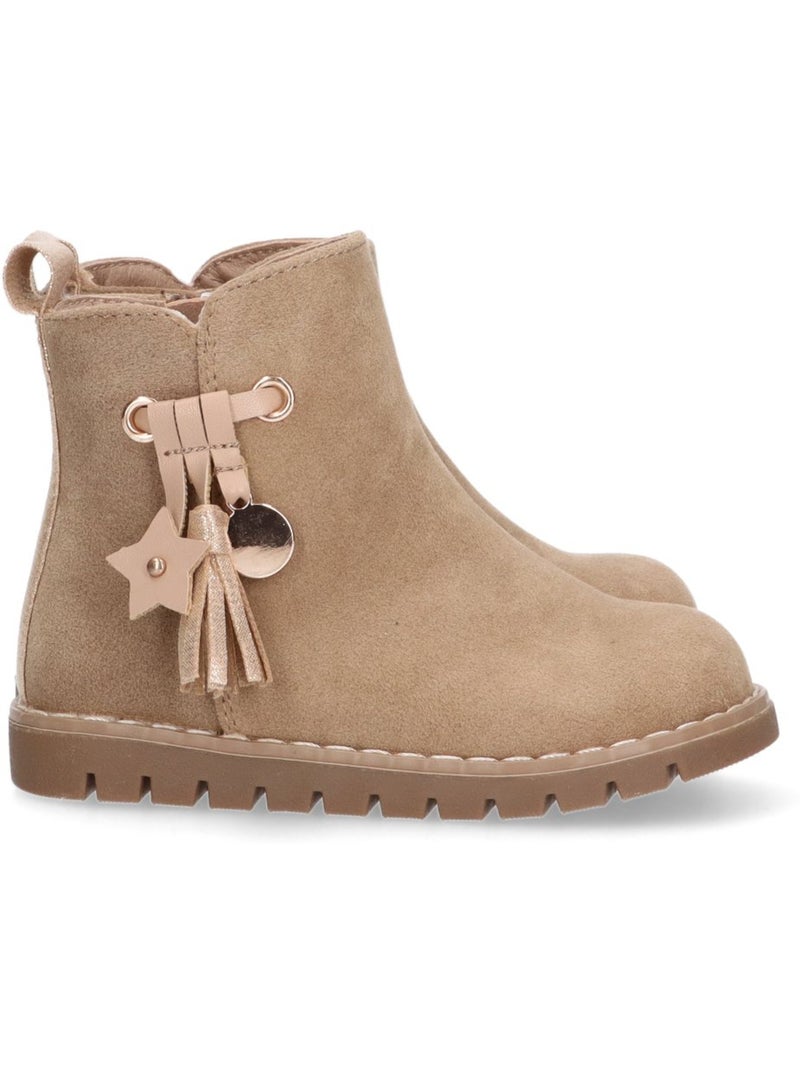 Botin Diario Niña Suela Plana - Luna Collection Taupe - Kiabi