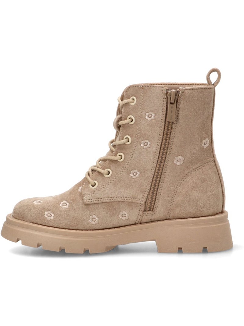 Botin diario niña suela plana - pistacho Beige - Kiabi