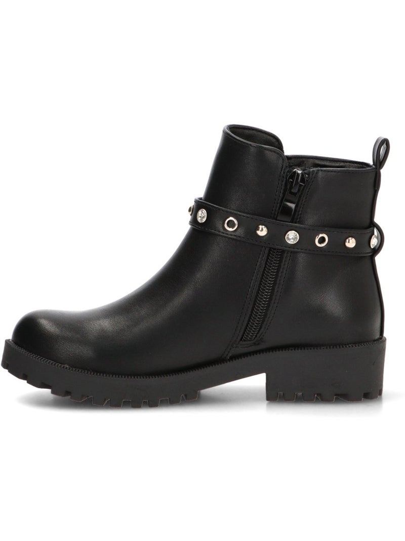 Botin diario niña suela plana - pistacho Negro - Kiabi