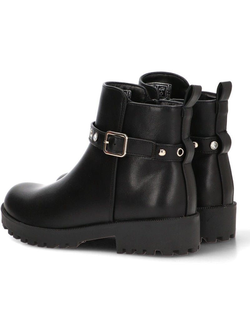 Botin diario niña suela plana - pistacho Negro - Kiabi