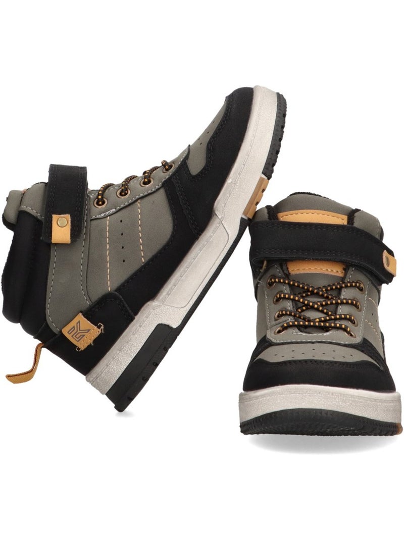 Botin Diario Niño Suela Plana - Etika Negro - Kiabi