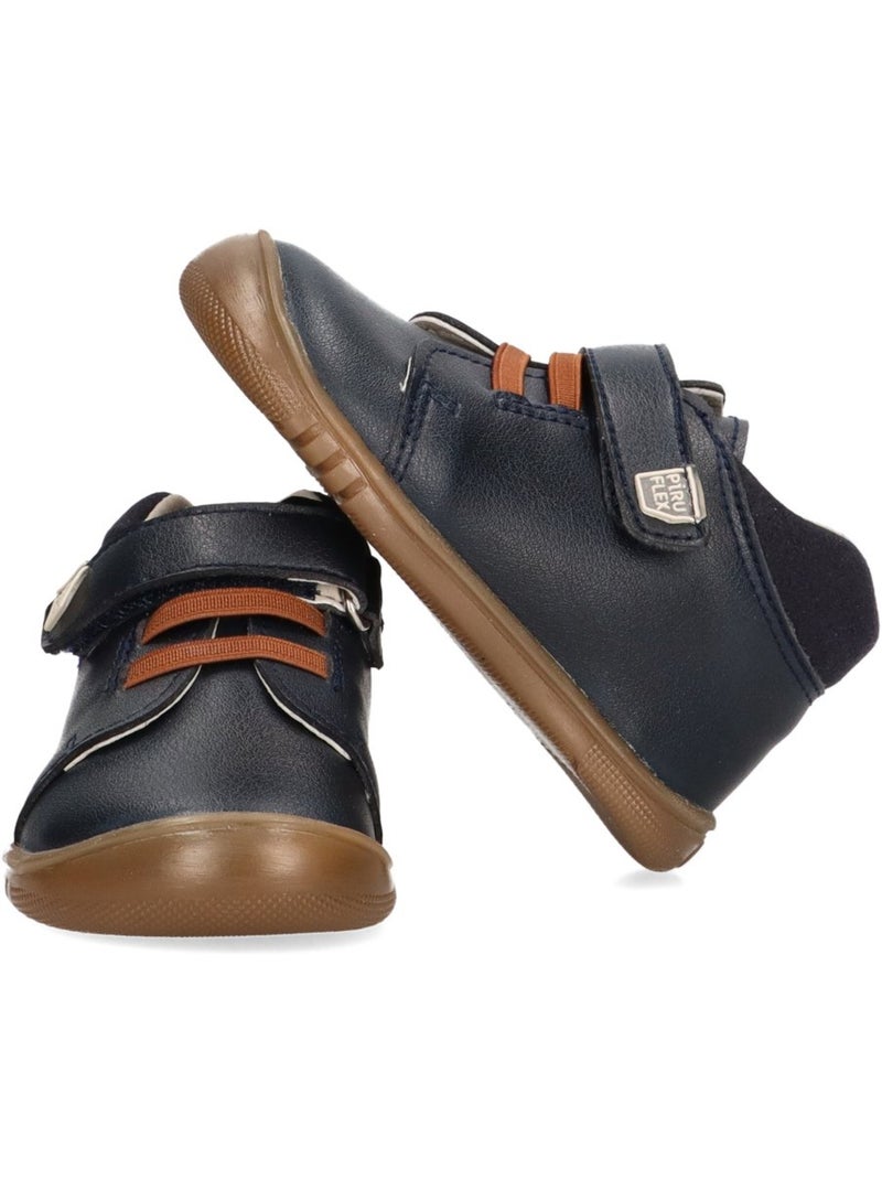 Botin Diario Niño Suela Plana - Piruflex Azul marino - Kiabi