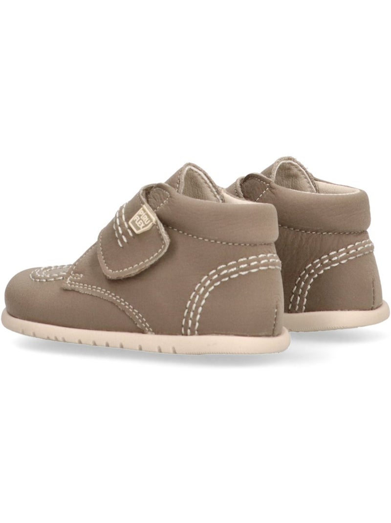 Botin diario niño suela plana - piruflex Taupe - Kiabi
