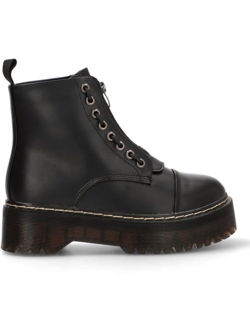 Botin Militar Mujer Suela Doble - Luna Collection - Kiabi
