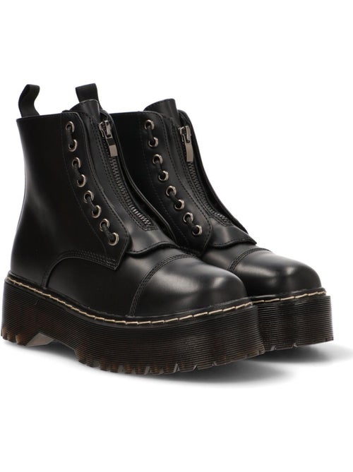 Botin Militar Mujer Suela Doble - Luna Collection - Kiabi