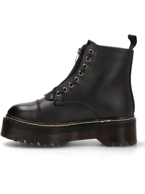 Botin Militar Mujer Suela Doble - Luna Collection - Kiabi