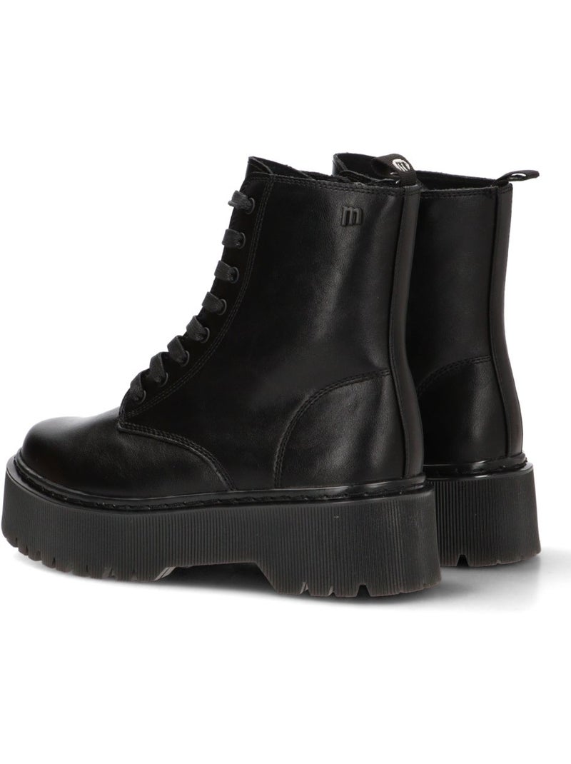Botin militar mujer suela doble - mustang Negro - Kiabi