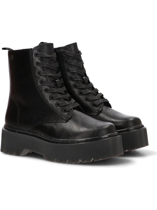 Botin militar mujer suela doble - mustang - Kiabi Botin militar mujer suela doble - mustang - Kiabi