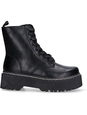 Botin Militar Mujer Suela Doble - Mustang