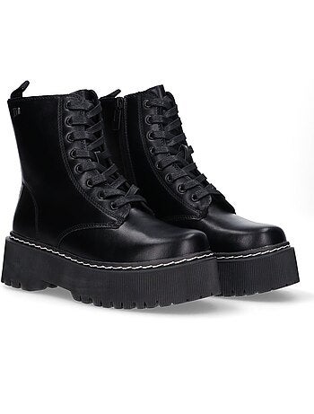 Botin Militar Mujer Suela Doble - Mustang