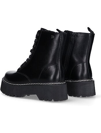 Botin Militar Mujer Suela Doble - Mustang