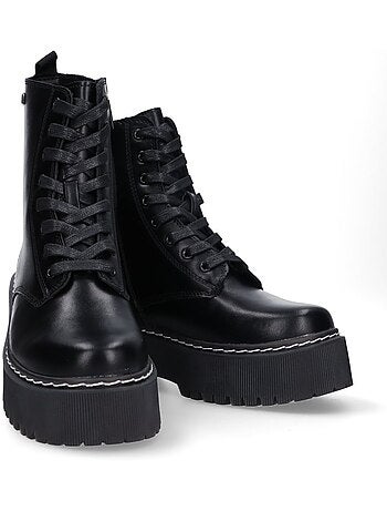 Botin Militar Mujer Suela Doble - Mustang