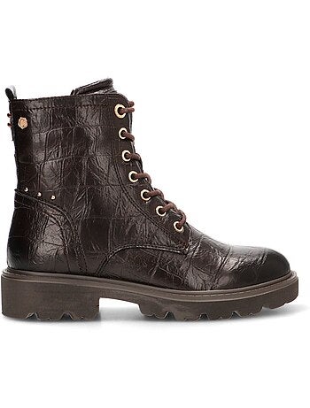 Botin militar mujer suela plana - carmela