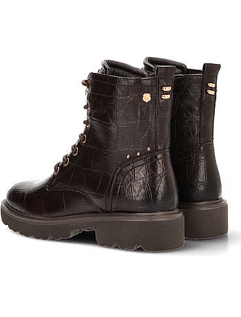 Botin militar mujer suela plana - carmela
