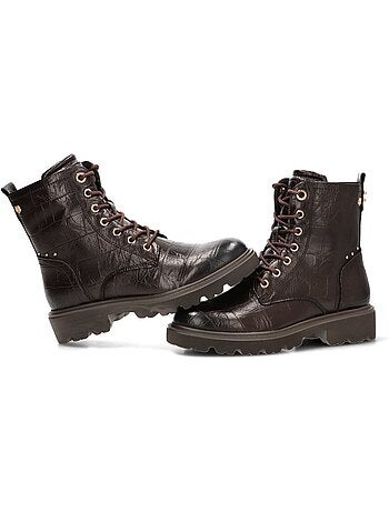 Botin militar mujer suela plana - carmela