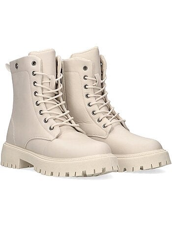 Botin Militar Mujer Suela Plana - Etika