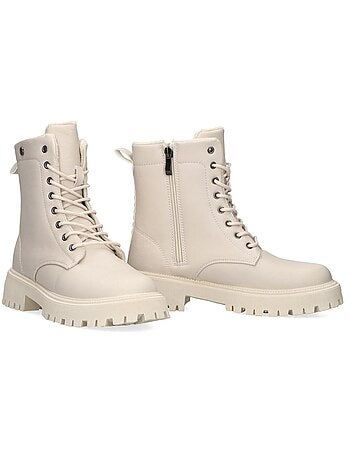 Botin Militar Mujer Suela Plana - Etika