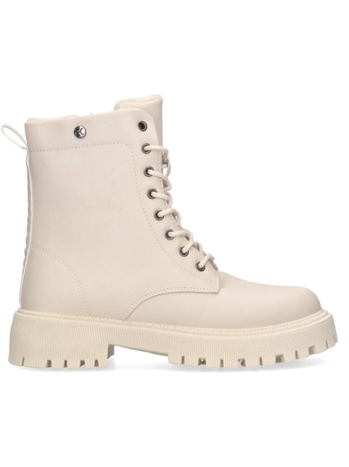 Botin Militar Mujer Suela Plana - Etika - Kiabi Botin Militar Mujer Suela Plana - Etika - Kiabi