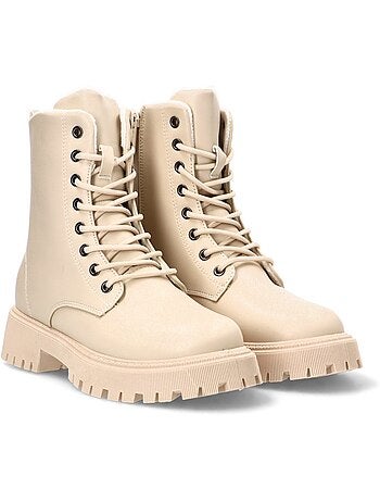 Botin Militar Mujer Suela Plana - Etika