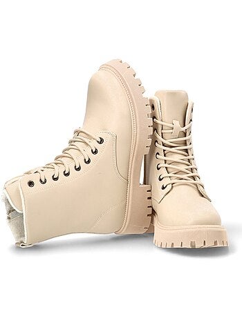 Botin Militar Mujer Suela Plana - Etika