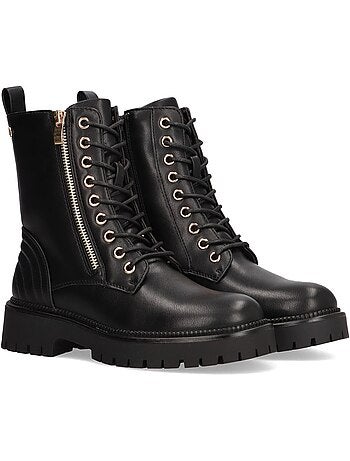 Botin Militar Mujer Suela Plana - Etika