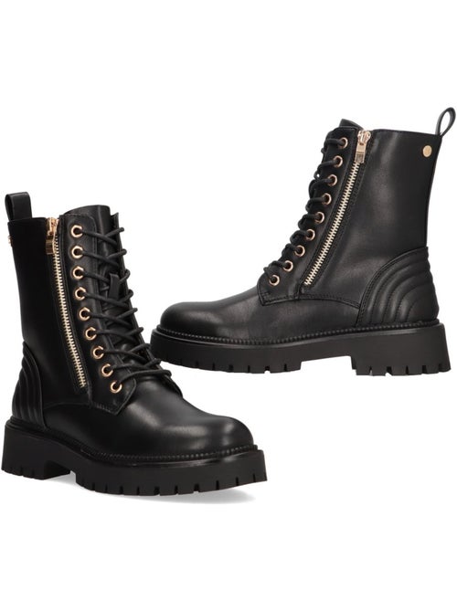 Botin Militar Mujer Suela Plana - Etika - Kiabi Botin Militar Mujer Suela Plana - Etika - Kiabi