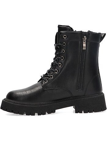 Botin Militar Mujer Suela Plana - Etika