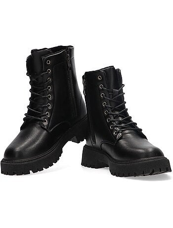 Botin Militar Mujer Suela Plana - Etika