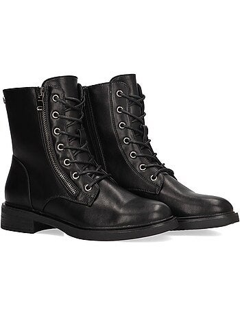 Botin Militar Mujer Suela Plana - Etika