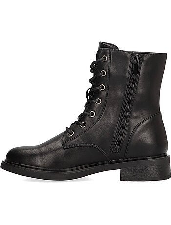 Botin Militar Mujer Suela Plana - Etika