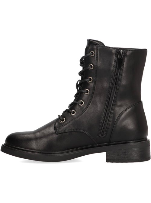 Botin Militar Mujer Suela Plana - Etika - Kiabi Botin Militar Mujer Suela Plana - Etika - Kiabi