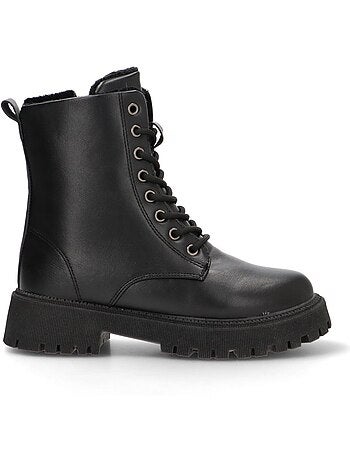 Botin Militar Mujer Suela Plana - Etika