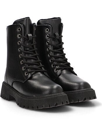Botin Militar Mujer Suela Plana - Etika