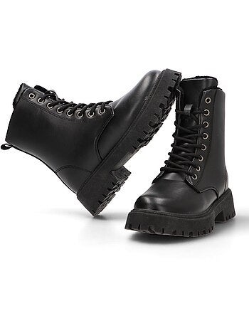 Botin Militar Mujer Suela Plana - Etika