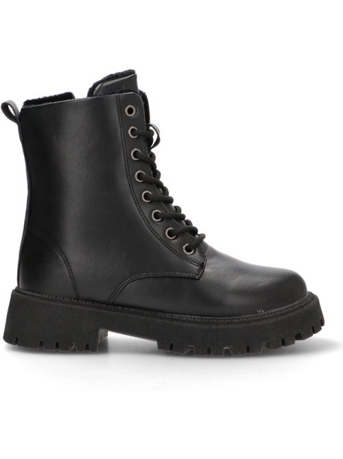 Botin Militar Mujer Suela Plana - Etika - Kiabi