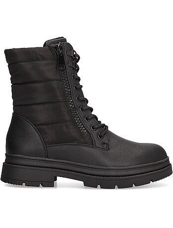 Botin Militar Mujer Suela Plana - Luna Collection