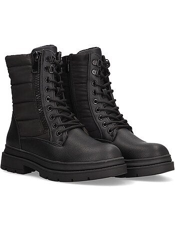 Botin Militar Mujer Suela Plana - Luna Collection