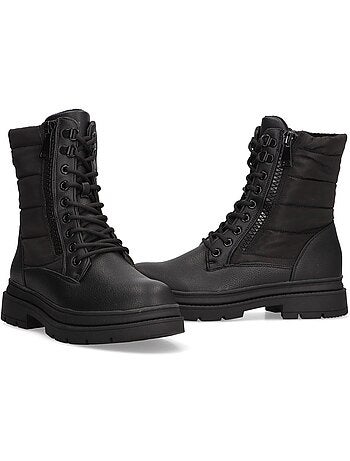 Botin Militar Mujer Suela Plana - Luna Collection