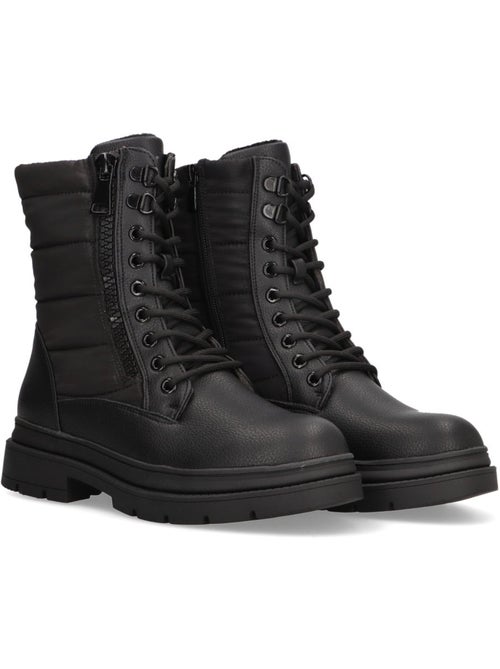 Botin Militar Mujer Suela Plana - Luna Collection - Kiabi